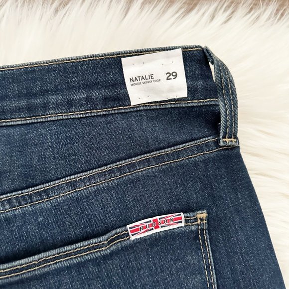NWT $225 Hudson Size 29 Natalie Midrise Skinny Corp Button Front Jeans - Picture 11 of 12